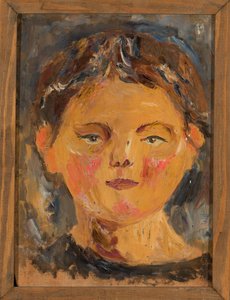 Kopf eines kleinen Mädchens von Tadeusz Makowski