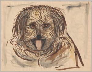 Kopf eines Hundes von Tadeusz Makowski