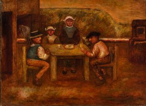 Mahlzeit der Bauern von Tadeusz Makowski