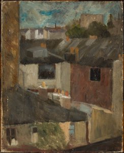 Blick durch das Atelierfenster von Tadeusz Makowski