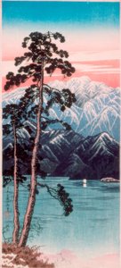 Bleibender Schnee auf dem Shirane-Berg, Nikko