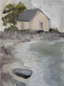 Ruhiges Küstenhaus