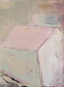 Sanftes Rosa Haus