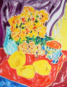 Helle Blumen und Zitronen von Tamara Jare