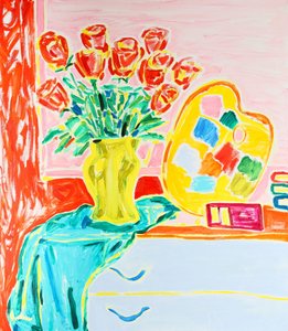 Lebendiges Blumenstillleben von Tamara Jare