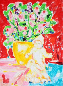 Lebendige Blumen und Puppe von Tamara Jare