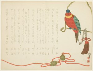 Papagei und Glocken von Tanaka Shûtei