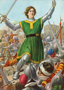 Caterina Sforza führt den Widerstand in Forli am 12. Januar 1500 an