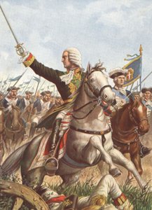Charles Emmanuel III in der Schlacht von Guastalla 1734 von Tancredi Scarpelli
