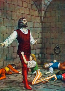 Graf Ugolino della Gherardesca und seine Söhne dem Verhungern überlassen in der Muda