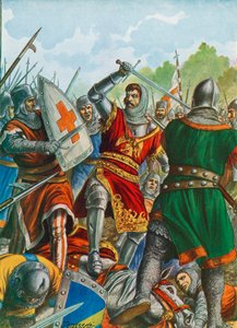Ezzelino III da Romano bei Bergamo 1259 gefangen genommen von Tancredi Scarpelli