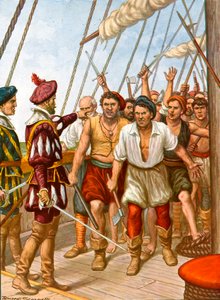 Meuterei der Besatzung des portugiesischen Schiffes Fior del Mare von Tancredi Scarpelli