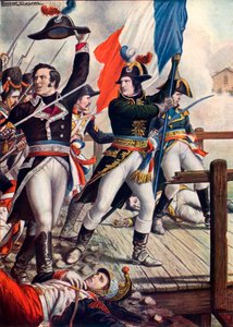 Napoleon Bonaparte in der Schlacht von Arcole von Tancredi Scarpelli