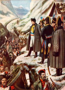 Napoleon am Großen Sankt Bernhard Pass