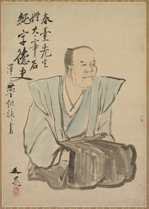 Imaginäres Porträt von Shundai Dazai, späte 1700er-1800er