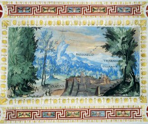 Ansicht von Canepina von Tarquinio Ligustri