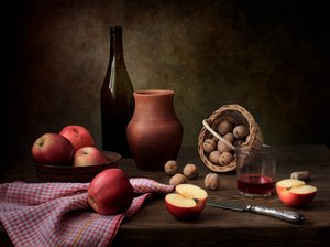 Herbstliches Ernte-Stillleben von Tatyana Skorokhod
