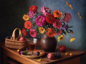 Ernteblüten und Früchte