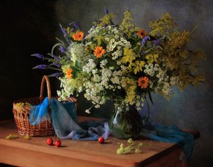 Lebendige Sommer-Wildblumen von Tatyana Skorokhod
