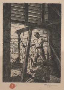 Das Herunterholen der Glocke im Krieg I, 1917
