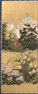 Blumen und Schmetterlinge von Tawaraya Sotatsu