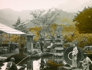 Angeltag im Dainichi-Garten - Do in Nikko um 1900 - 1915 (Fotografie) von Teijiro Takagi