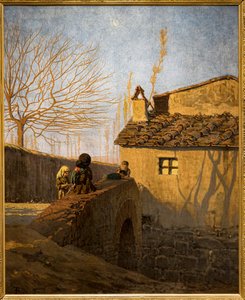 Piagentina. Die Brücke am Affrico-Bach von Telemaco Signorini