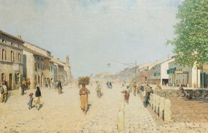 Vorort von Porta Adriana in Ravenna von Telemaco Signorini