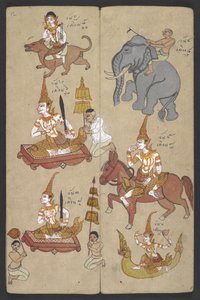 Tiere aus dem Tierkreis, aus Phrommachat von Thai School
