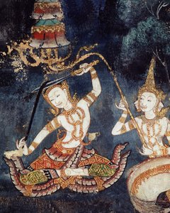 Siddhartha schneidet sich die Haare