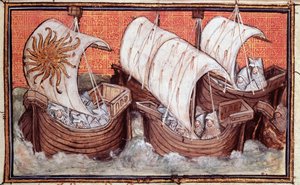 Die Flotte von Richard II verlässt Irland, Histoire du Roy d