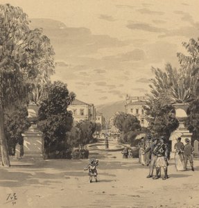 Blick vom Alten Königspalast auf die Hermesstraße