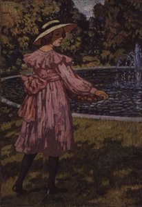 Porträt der Tochter des Künstlers, Elizabeth, ca. 1910 von Théo van Rysselberghe
