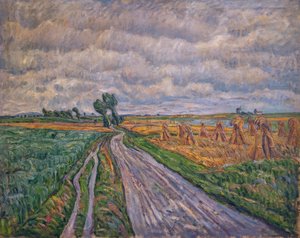 Feldweg in der Mark von Theo von Brockhusen