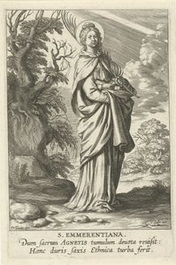 Heilige Emerentiana von Rom von Theodoor Galle