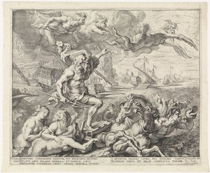 Die Reise von Barcelona nach Genua; Einzug von Ferdinand in Antwerpen 1635 (Nr. 7)