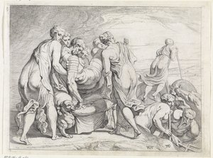 Faiaken bringen den schlafenden Odysseus nach Ithaka