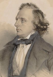 Porträt des Pianisten und Komponisten Henry Litolff 1818-1891, 1849 von Theodor Brüggemann
