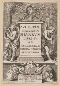 Titelseite für Agostino Mascardi, Silvarium Libri IV von Theodor Galle after Sir Peter Paul Rubens