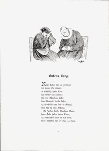 Illustration aus dem Buch Historier von Peter Munthe, veröffentlicht von Dybwad (Norwegen, 1896) von Theodor Kittelsen