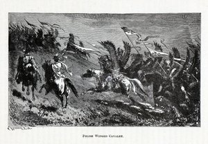 Polnische geflügelte Kavallerie, 1882 von Theodor Knesing