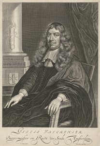 Porträt von Gillis Valckenier im Alter von 50 Jahren von Theodor Matham