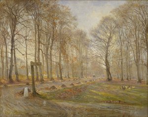 Spätherbsttag im Jægersborg Hirschpark, nördlich von Kopenhagen, 1886 von Theodor Philipsen
