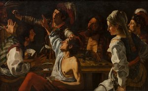 Karten- und Backgammonspieler. Streit um Karten, ca. 1620-30