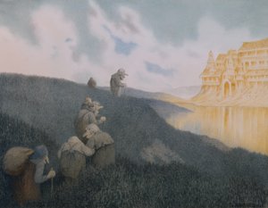 Auf dem Weg zu einem Fest im Trollschloss