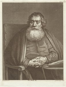 Sitzender Mann mit Bart von Theodor Vercruys