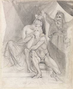 Prospero beobachtet Ferdinand und Miranda von Theodor von Holst