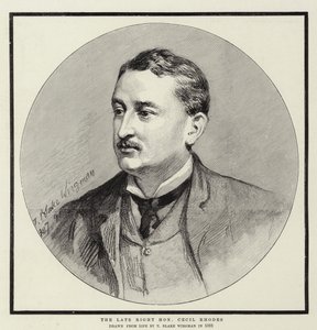 Der verstorbene ehrenwerte Cecil Rhodes von Theodore Blake Wirgman