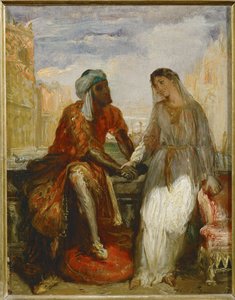 Othello und Desdemona in Venedig von Théodore Chassériau