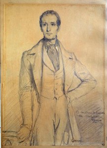 Porträt des Dichters Alphonse de Lamartine (1790-1869) von Théodore Chassériau
